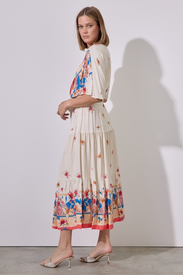 Vestido Maxi Print BLANCO/MULTI