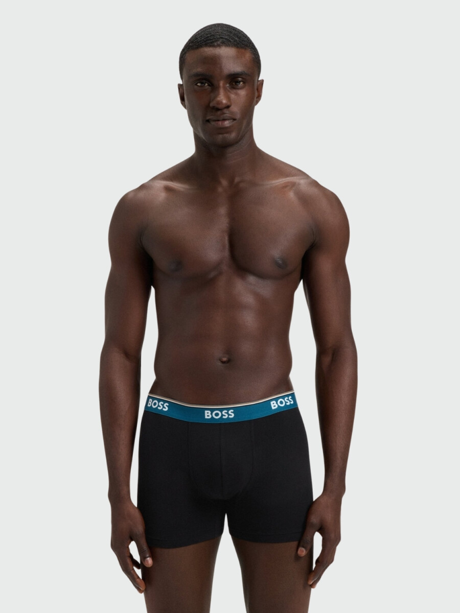 BOSS - Pac 3 Bóxers de Algodón Logo 