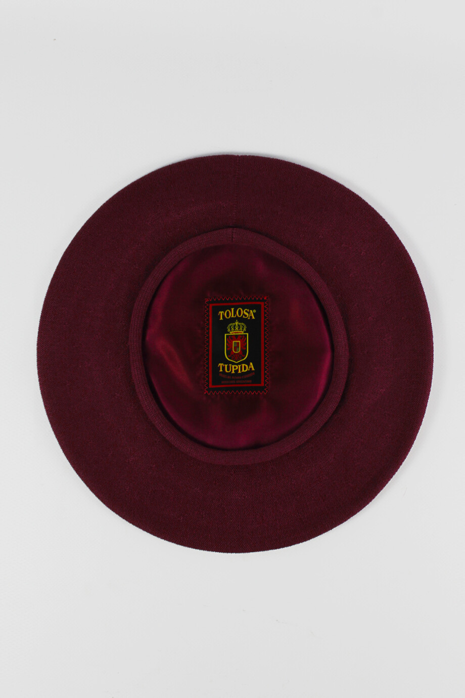 Boina Tolosa de hilo Bordo