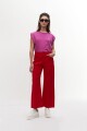 Remera escote base oversize magenta