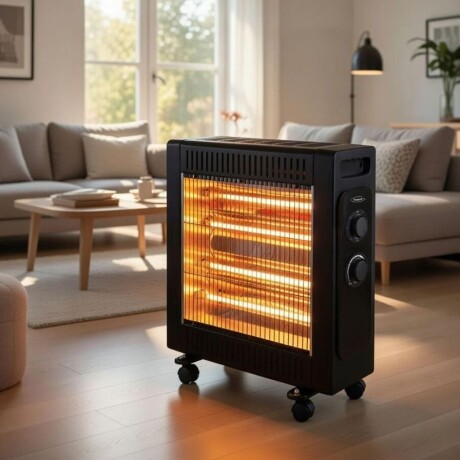 Estufa Calefactor de 4 Cuarzo Turbo Eléctrica Kassel KS-QZT4 Estufa Calefactor de 4 Cuarzo Turbo Eléctrica Kassel KS-QZT4