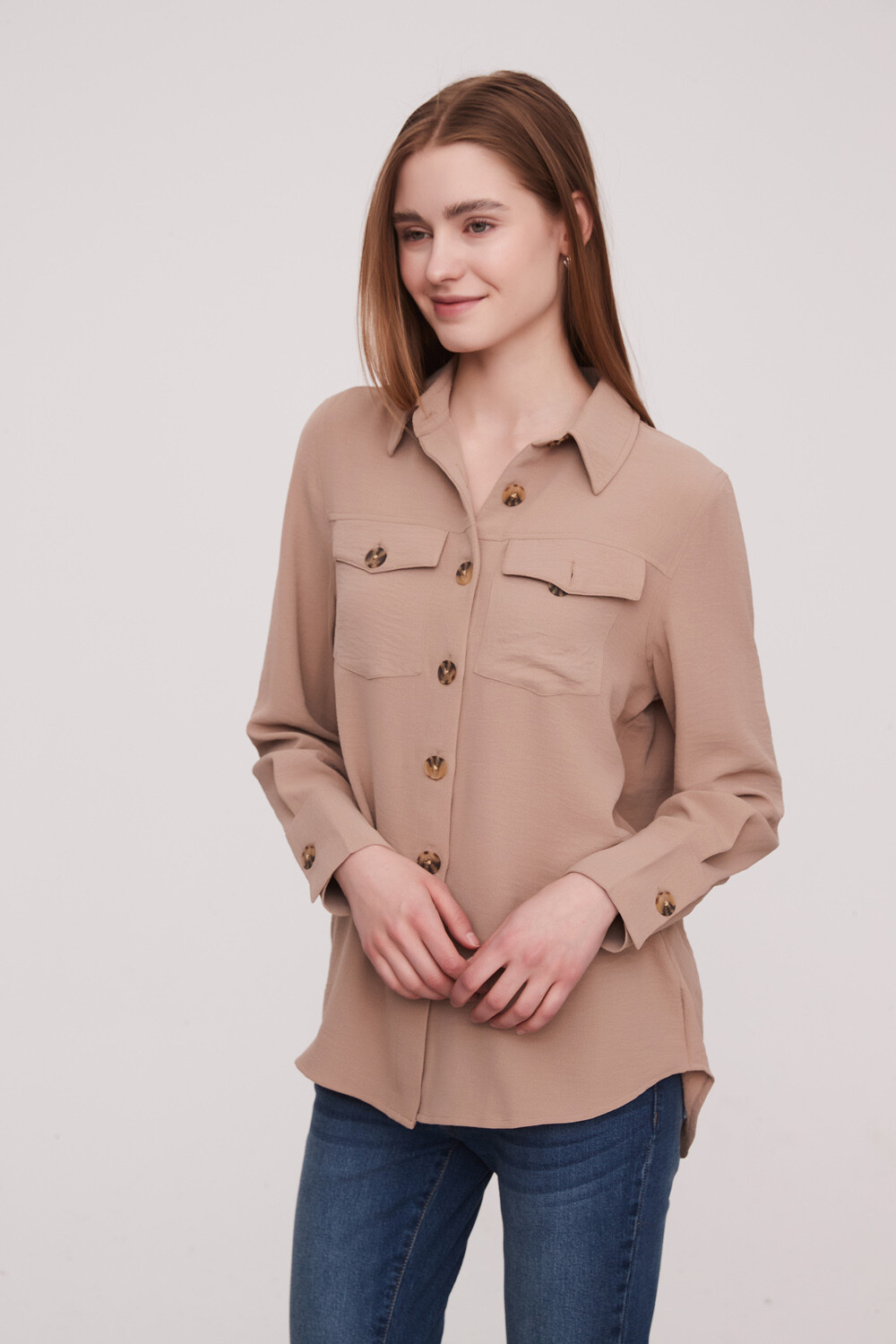 Camisa Kiling Beige Oscuro