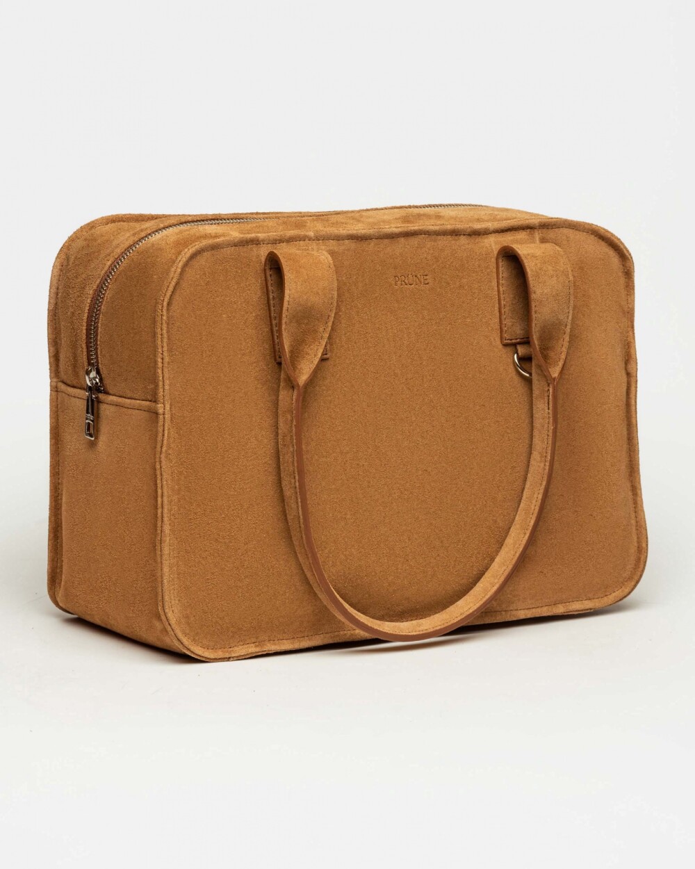 Bolso Capri en cuero gamuza Cuoio