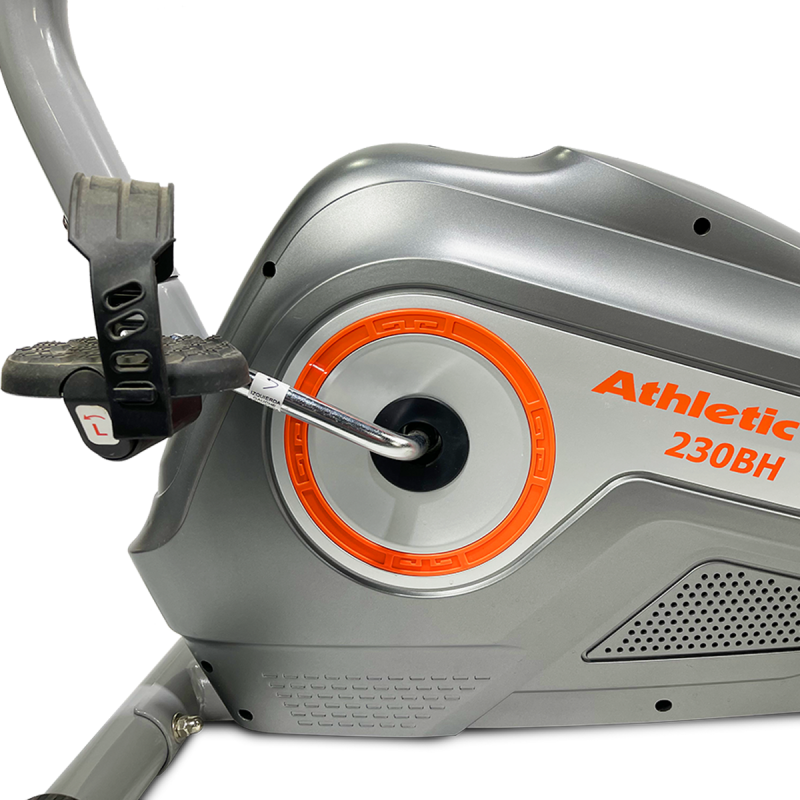 Bicicleta Ergométrica Horizontal Athletic 230BH Plateado