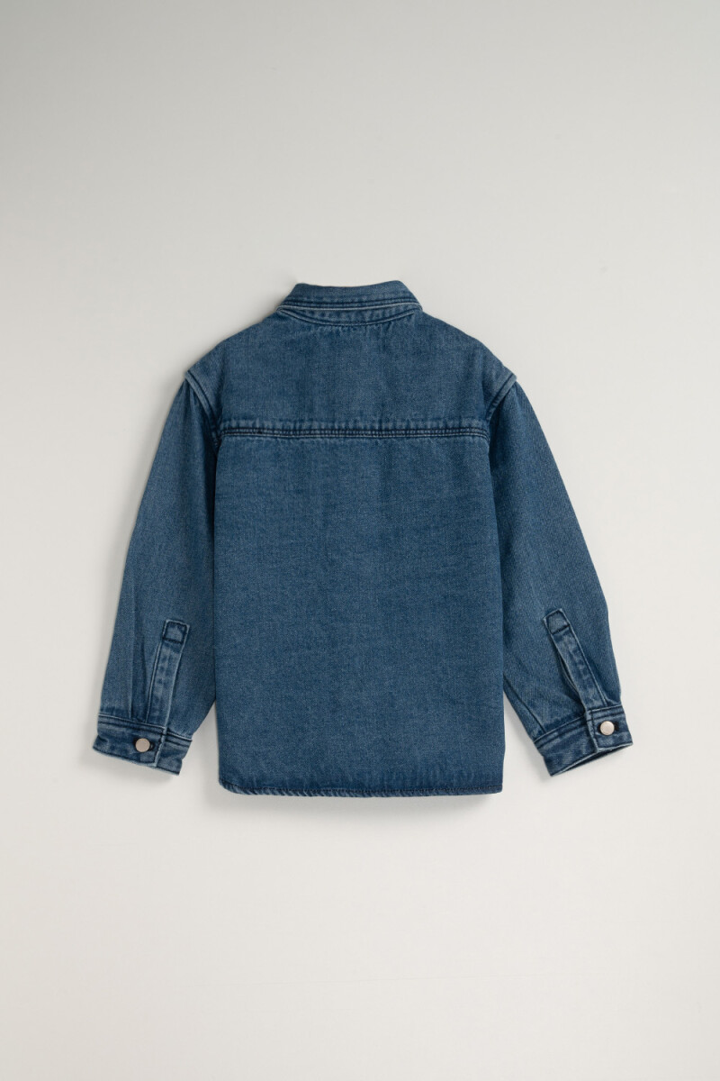 Sobrecamisa de jean Azul