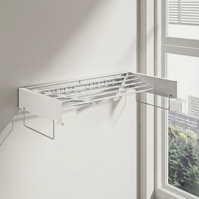 Tendedero Retractil Tender Pared Secador Ropa Colgante Acero Tendedero Retractil Tender Pared Secador Ropa Colgante Acero
