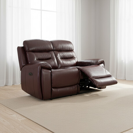 SILLÓN 2 CUERPOS CUERO MEMPHIS CHOCOLATE