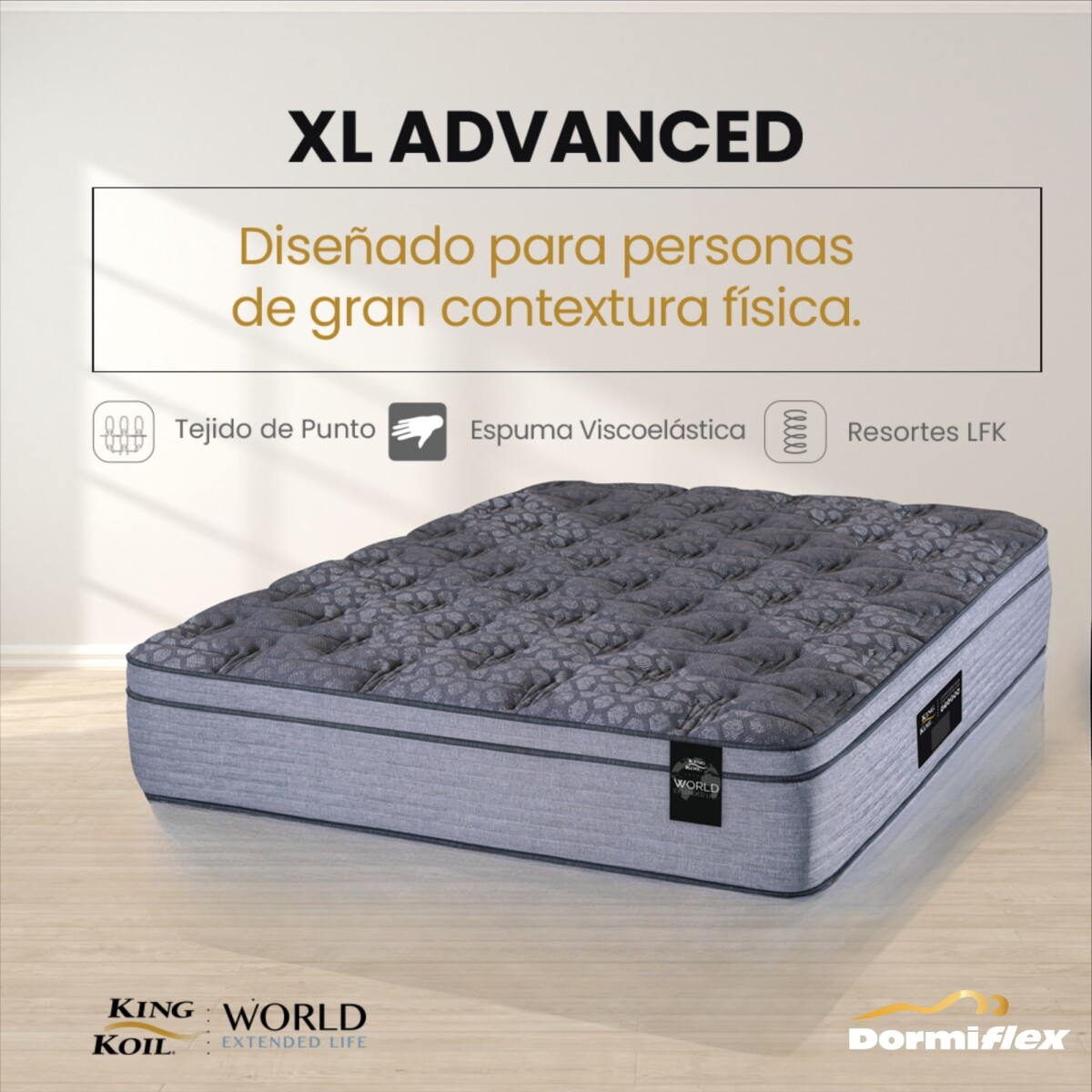 Colchón XL Advanced - 2 plazas 140x190 