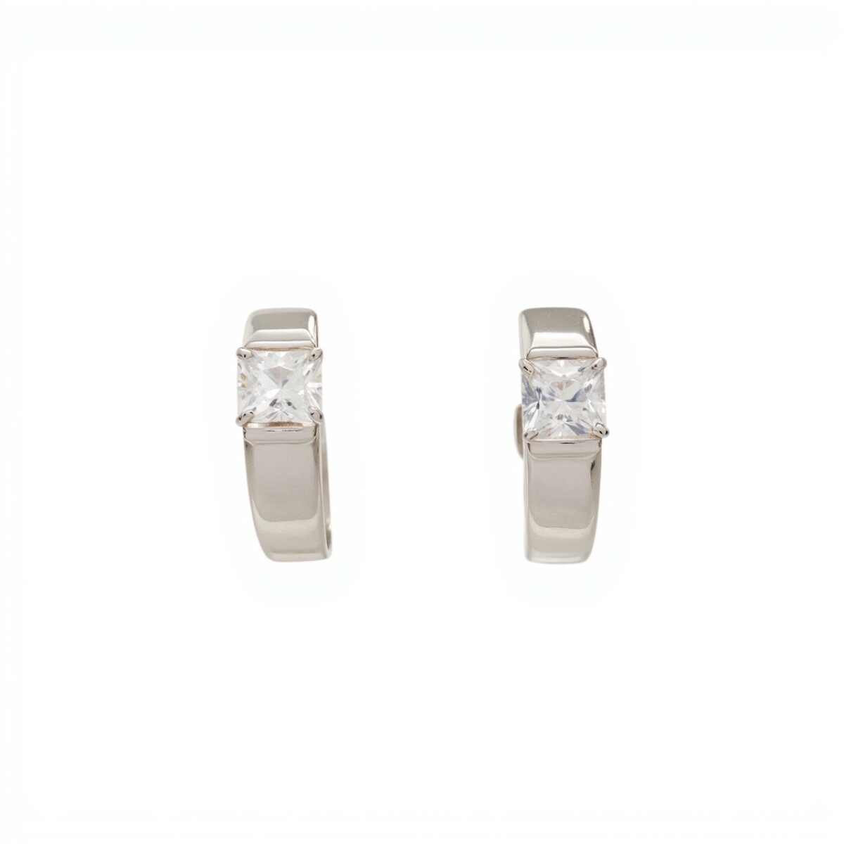 Caravanas Aro-Plata 925-Piedra zirconia-CA3027 - conpiedra 