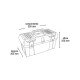 Caja de herramientas granite pro 19 NEGRO