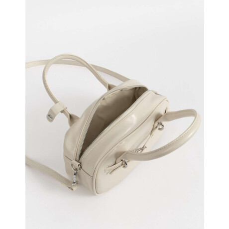 Cartera Bowling Blanco Crudo