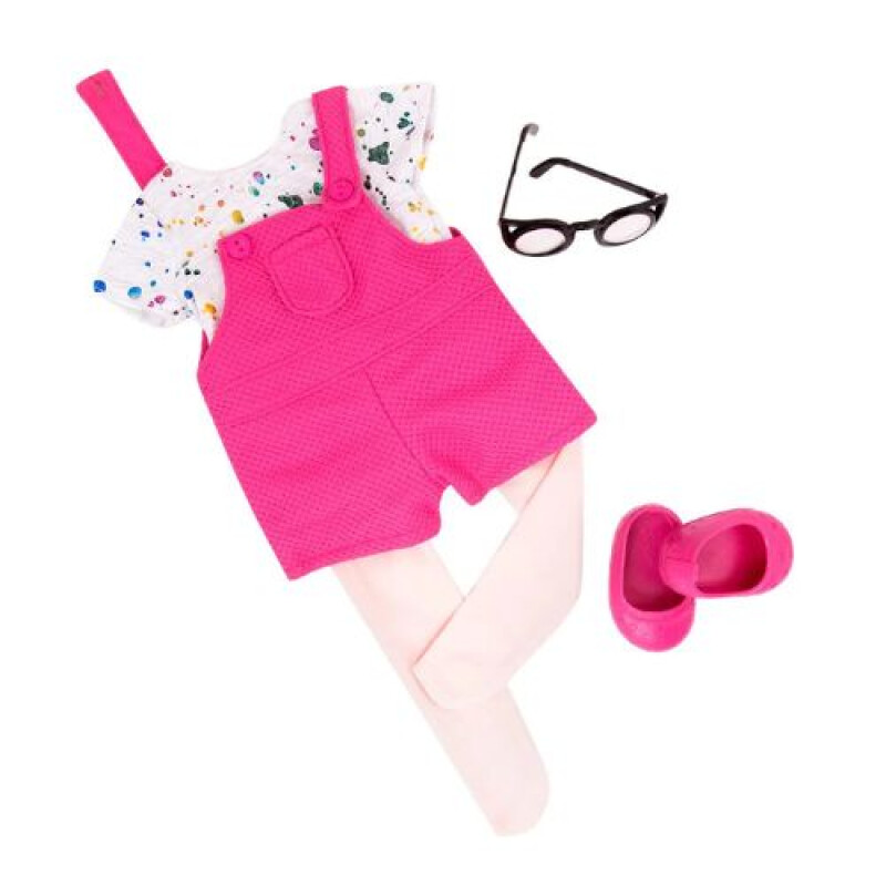 SET ROPA - ENTERITO FUSCIA Y LENTES - OUR GENERATION Set Ropa - Enterito Fuscia Y Lentes - Our Generation