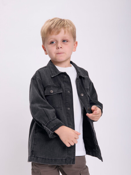 Camisa jean Gris Oscuro
