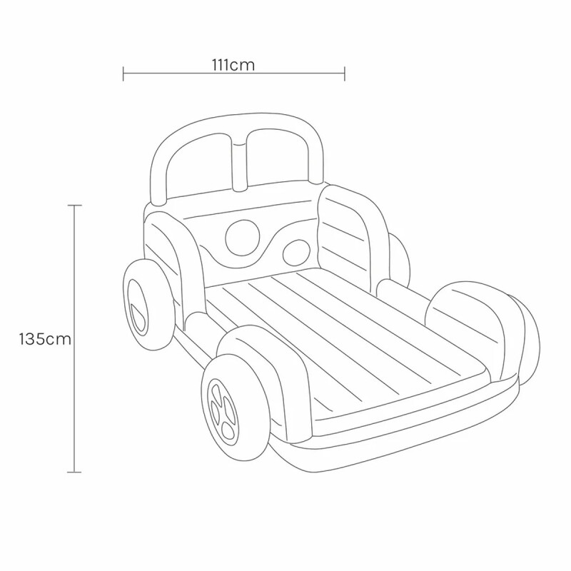 Cama inflable para niños Van Sand SunnyLife Cama inflable para niños Van Sand SunnyLife