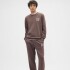 V-LW DB FLEECE NEW BROWN661