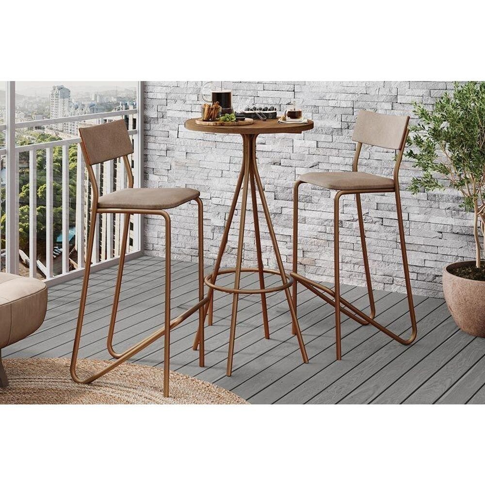 Mesa Desayunador Bistro Marrón