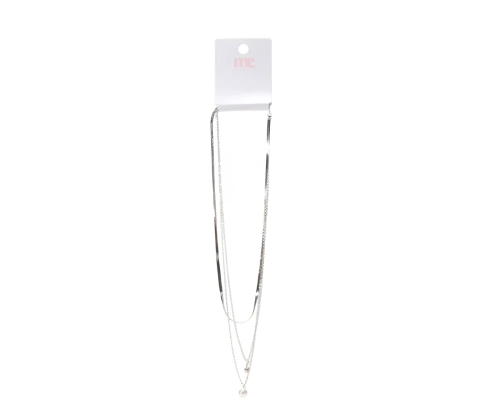 Collar triple cadena con dije Silver