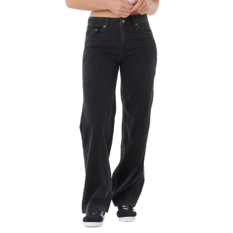 Pantalon Rip Curl Aggie Relaxed Jeans - Negro Pantalon Rip Curl Aggie Relaxed Jeans - Negro