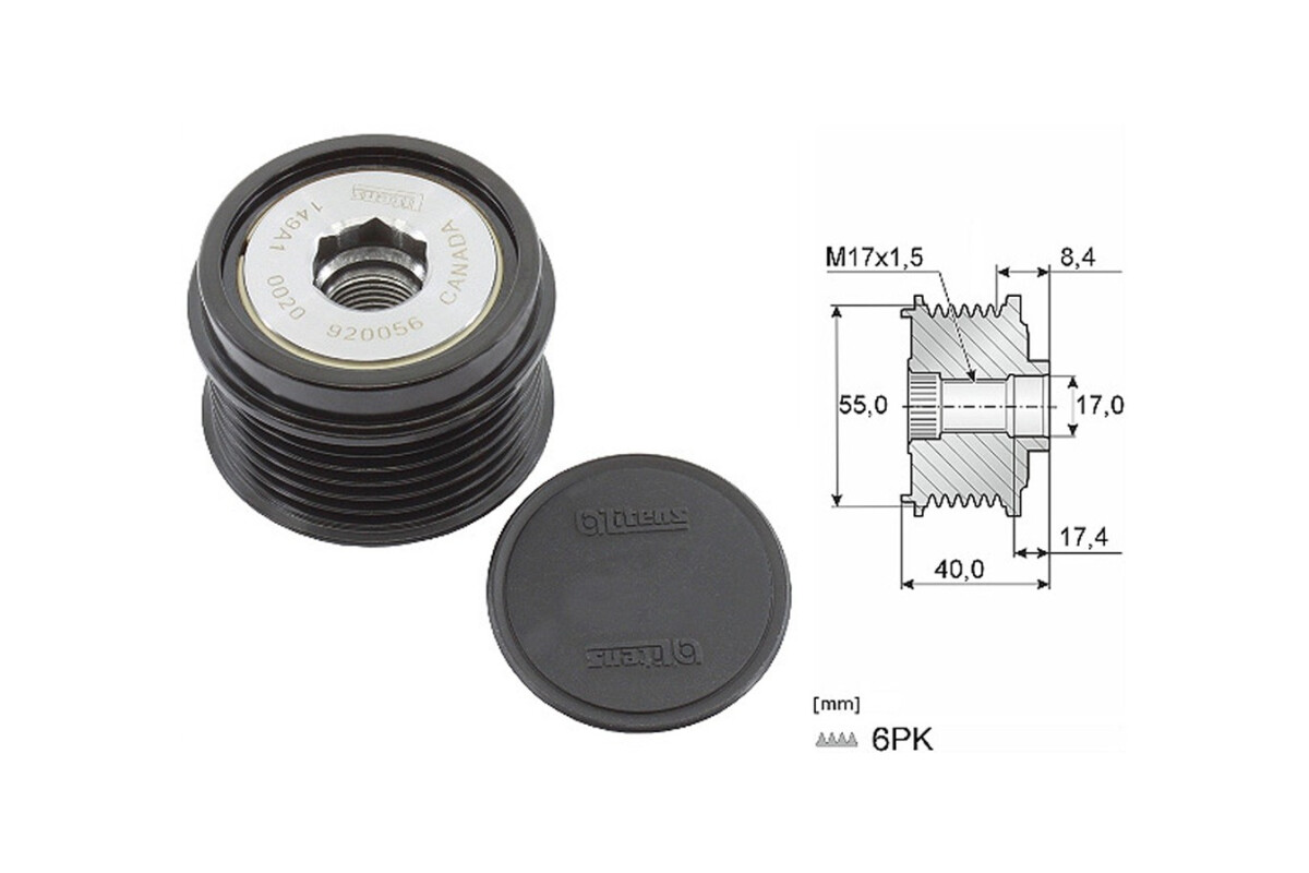 Polea Alternador Marcha Libre Subaru Forester 13-25 Polea Alternador Marcha Libre Subaru Forester 13-25