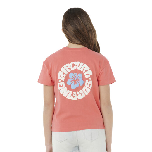 Remera Rip Curl Luxe Surf Relaxed Tee Niña - Rosa Remera Rip Curl Luxe Surf Relaxed Tee Niña - Rosa