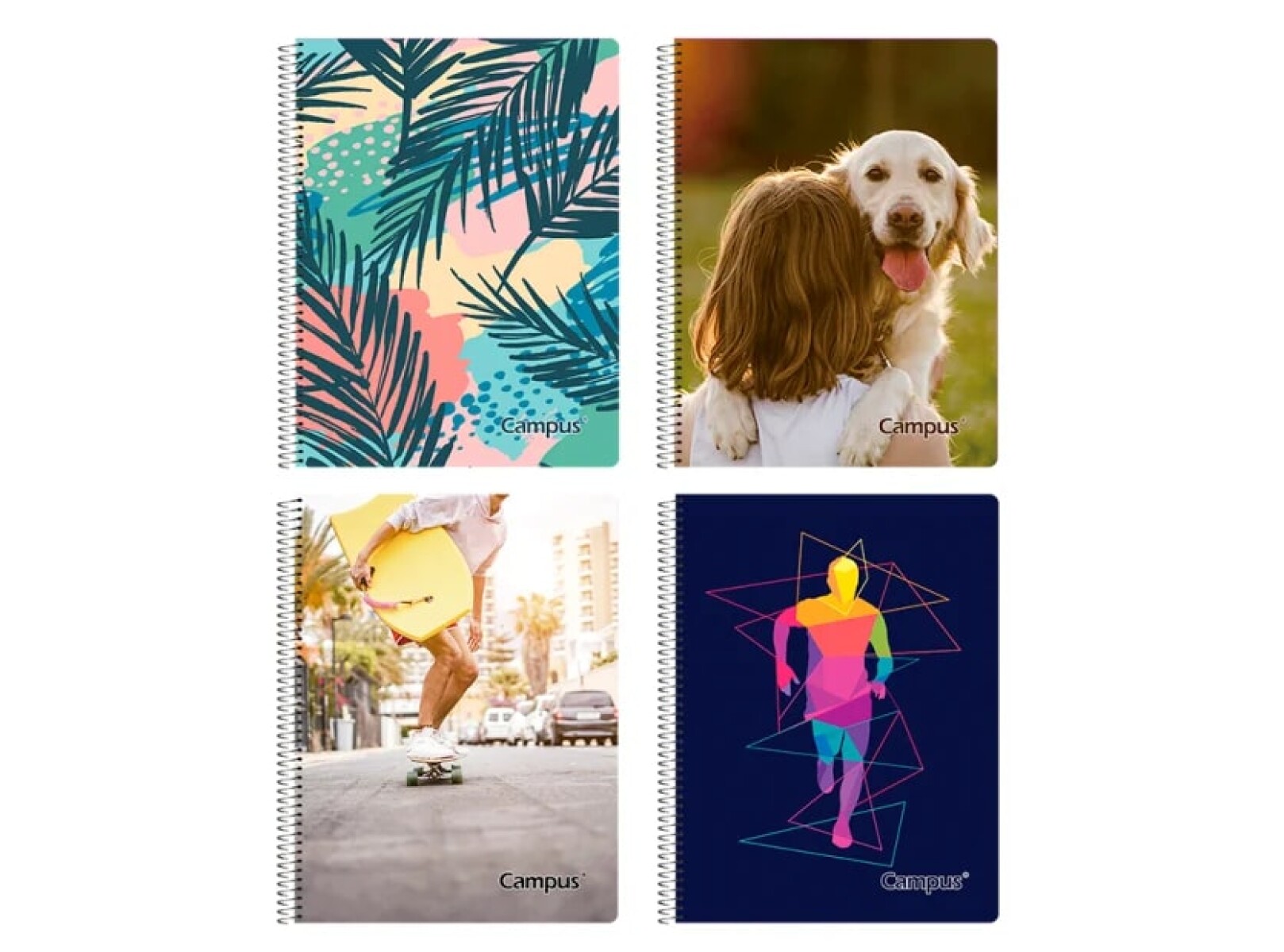 Cuadernola Campus 96 Hojas Tapa Dura Diseños x 10 