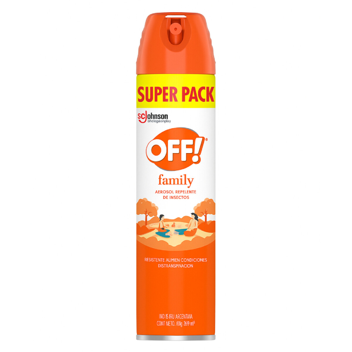 Repelente OFF Family en Aerosol 290ml 