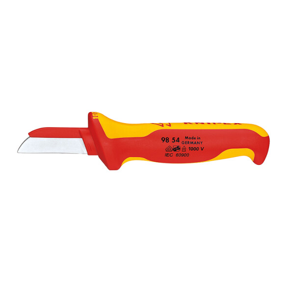 Cuchillo recto con lomo cubierto aislado 1000V. KN4410