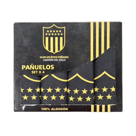 Pack x 4 Pañuelos Infantiles Peñarol 25 x 25 cm U