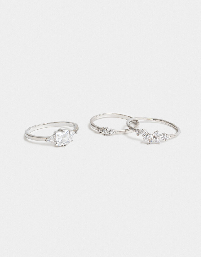 Sets Anillos Premium Gold Anillos Sets Bañados En Oro - Dorado