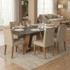 Mesa de Comedor 160 Gris - Linea Celeste Milán Mesa de Comedor 160 Gris - Linea Celeste Milán