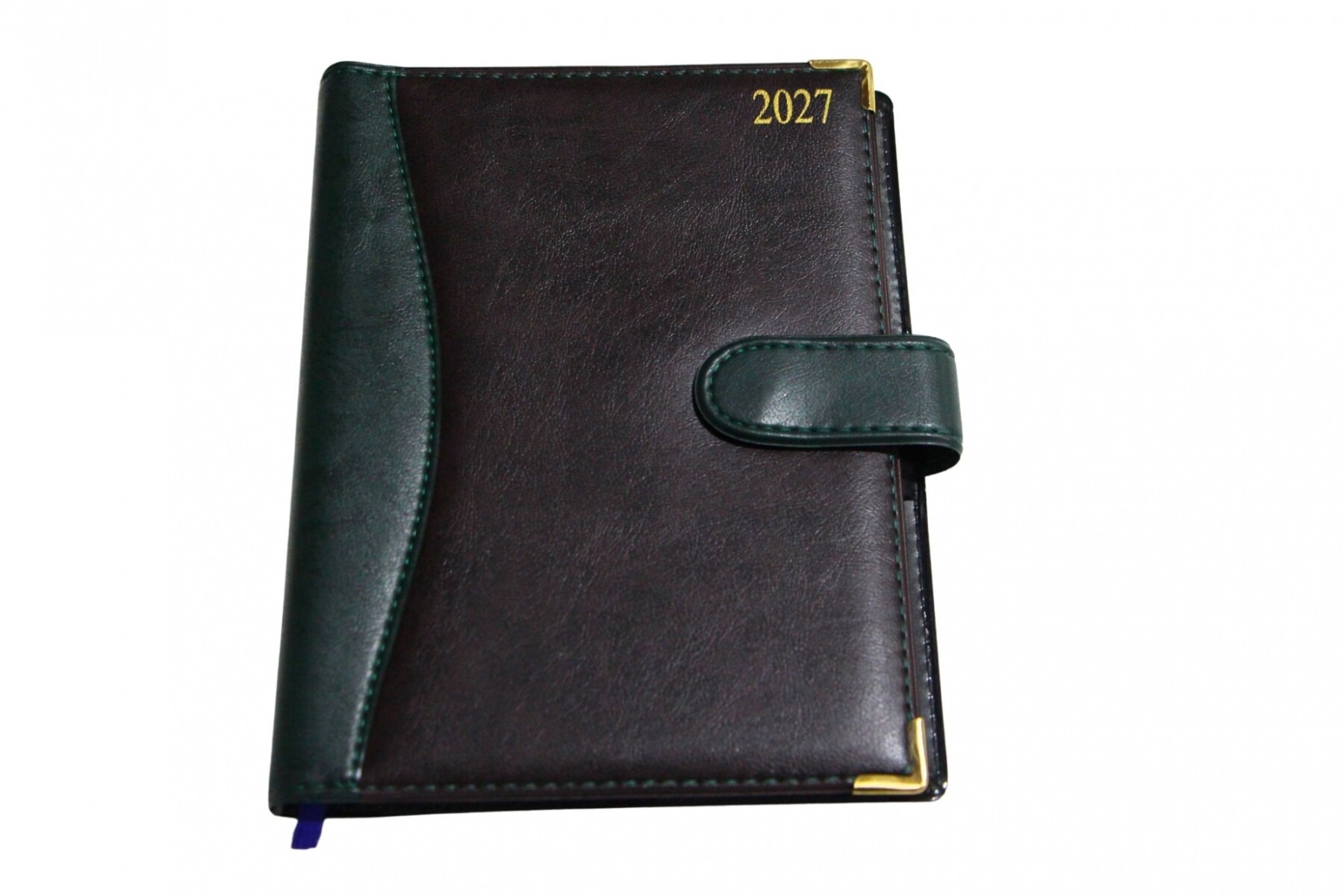 AGENDA ABEZETA 203 CP CLASSIC TAPA COSIDA Y PRESILLA - TAPA VERDE Y MARRON 