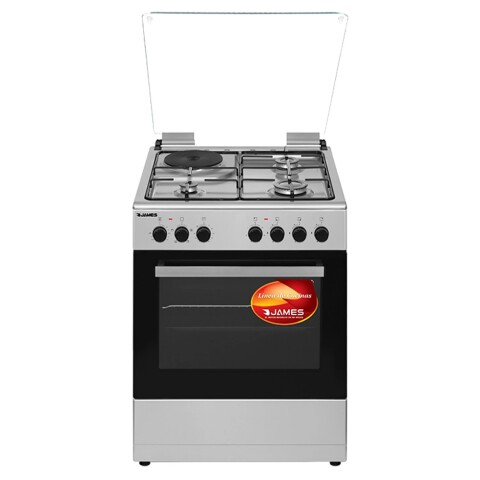 Cocina James C-221 A TKS INOX color gris con puerta con visor 220V Cocina James C-221 A Tks Inox Color Gris Con Puerta Con Visor 220v