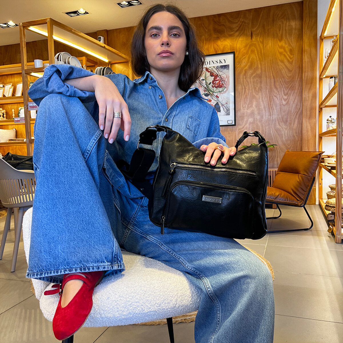 BANDOLERA MORRAL WAGGA - NEGRO 