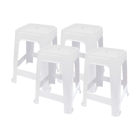 Set x4 Banquetas Bela Vista BLANCO