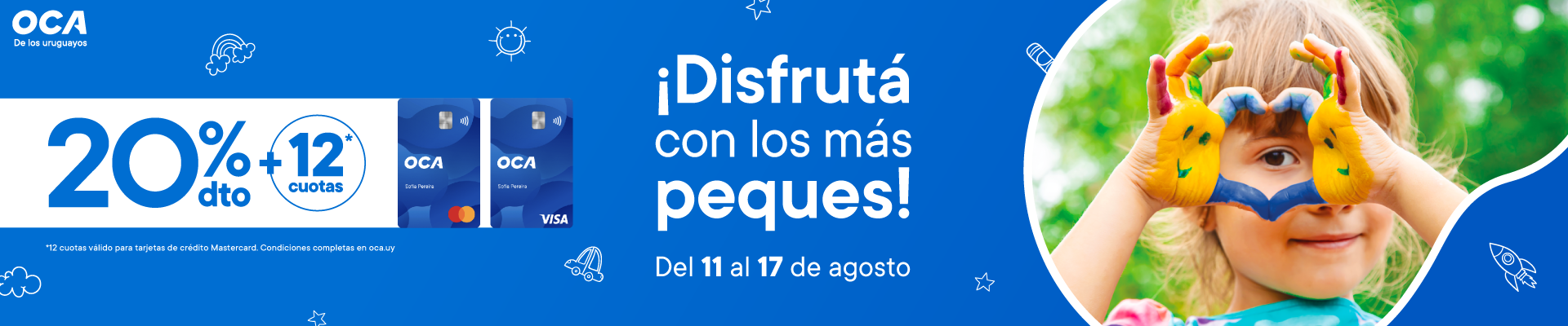 20% OFF con OCA + 12 CUOTAS con MasterCard