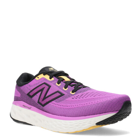 Championes de Mujer New Balance Running eVOZ Violeta - Amarillo - Negro