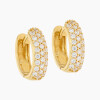 Aros en oro 18K con circonias Aros En Oro 18k Con Circonias