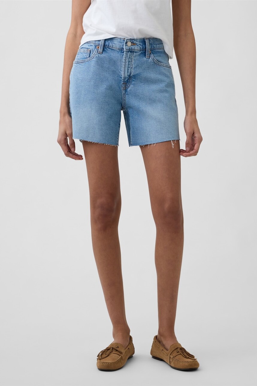 Bermuda Jean Mujer Light Wash