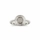 Anillo modelo circular al centro con zirconias Anillo modelo circular al centro con zirconias