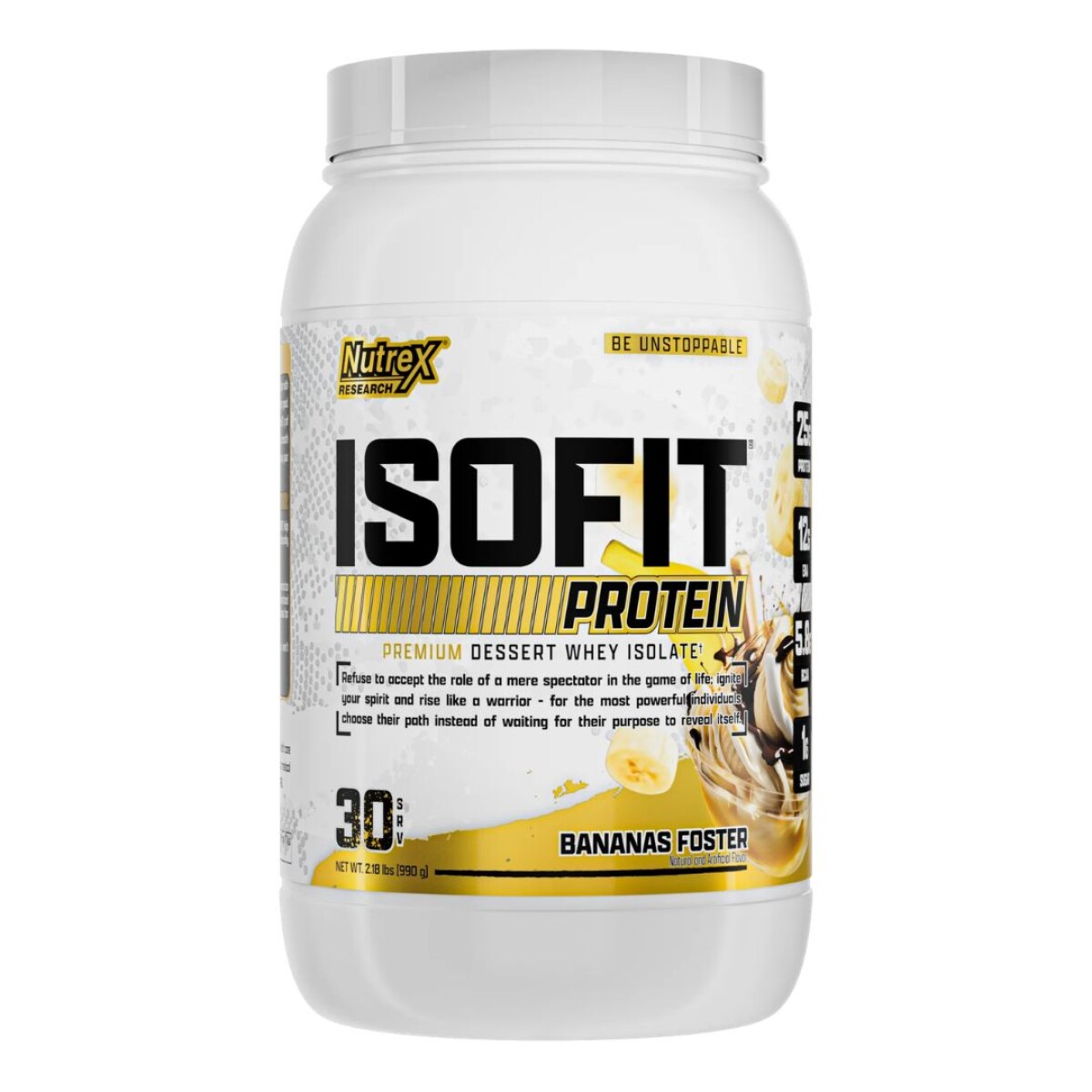 IsoFit Banana Froster | Proteína Aislada de Suero | 2 lb - Nutrex 