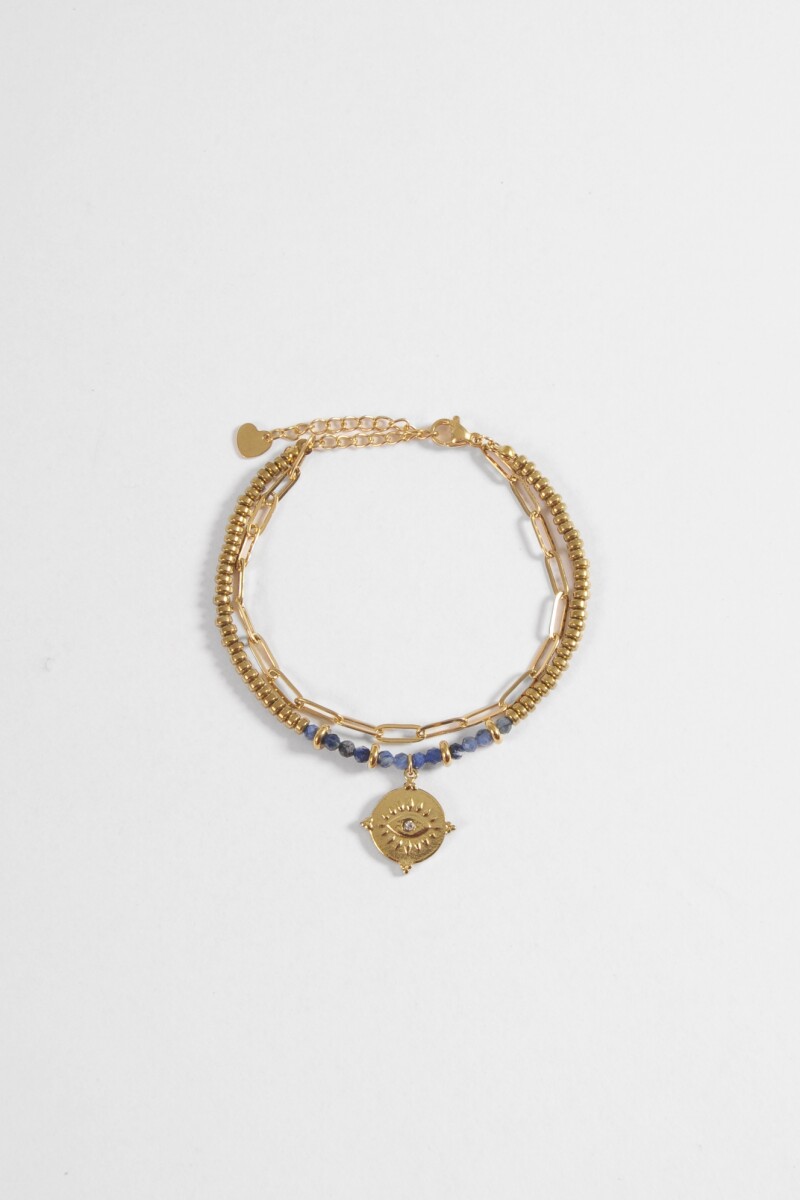 Pulsera acero mystic dorado