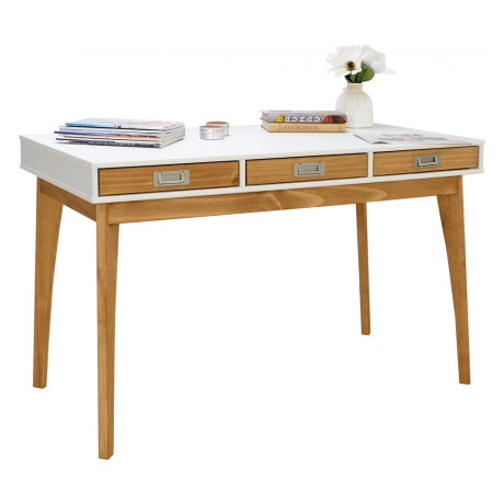 Escritorio Linea Metro Blanco/Miel