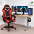 Escritorio Gamer Eléctrico + Silla Gamer 160kg MARRON