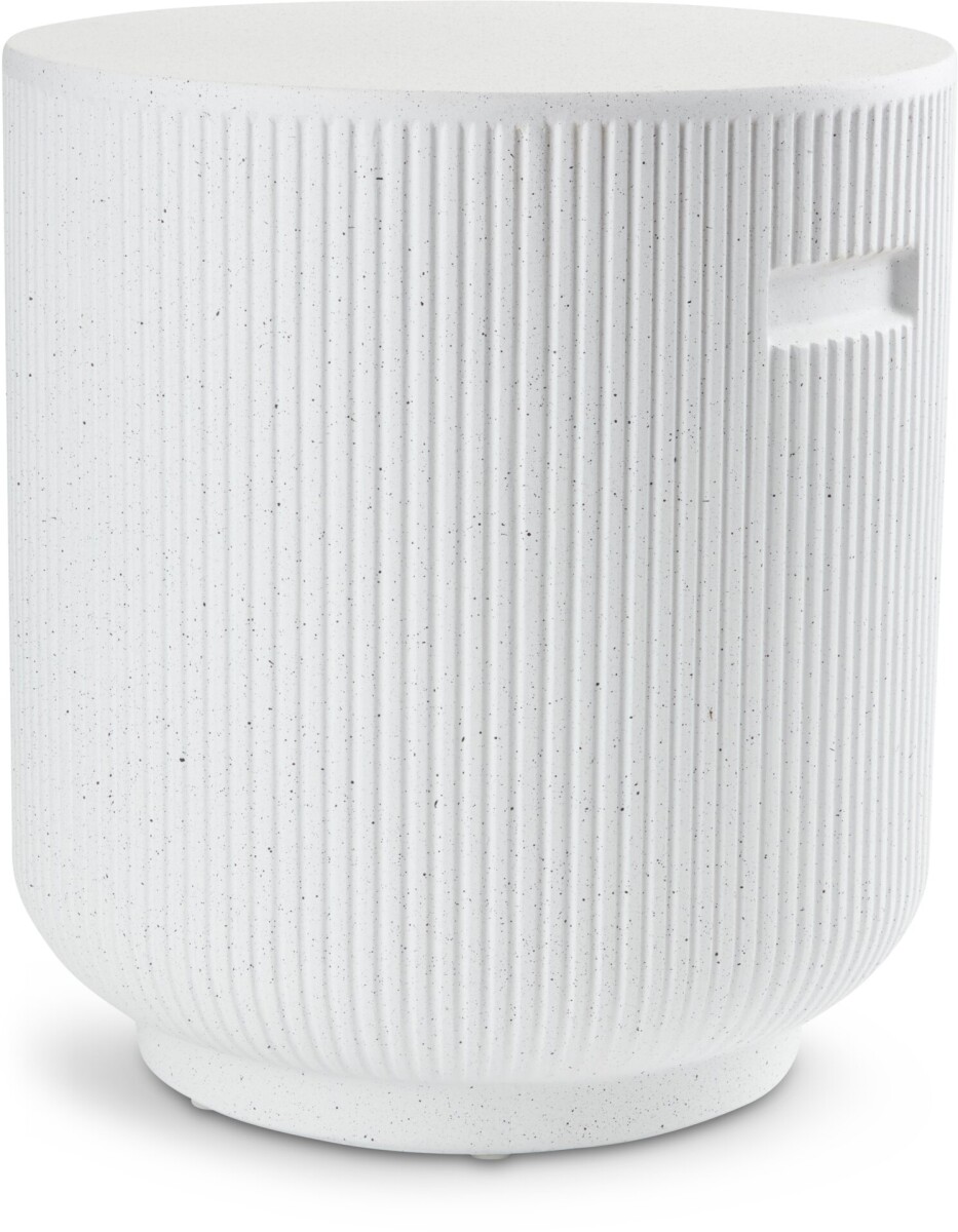 Taburete DVERGFALK Ø37x40 blanco 