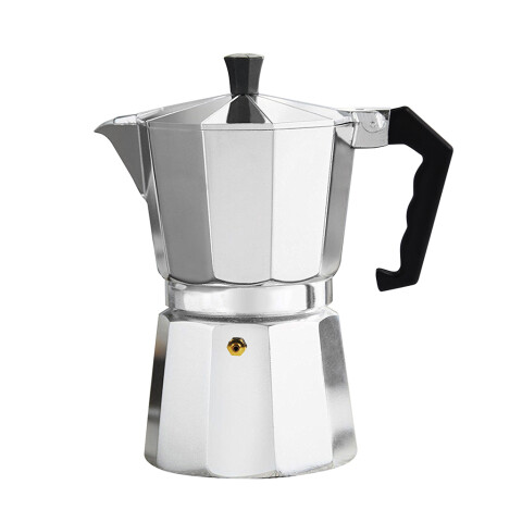 CAFETERA ITALIANA ALUMINIO 300ML 6T PLATA VARENNA CAFETERA ITALIANA ALUMINIO 300ML 6T PLATA VARENNA