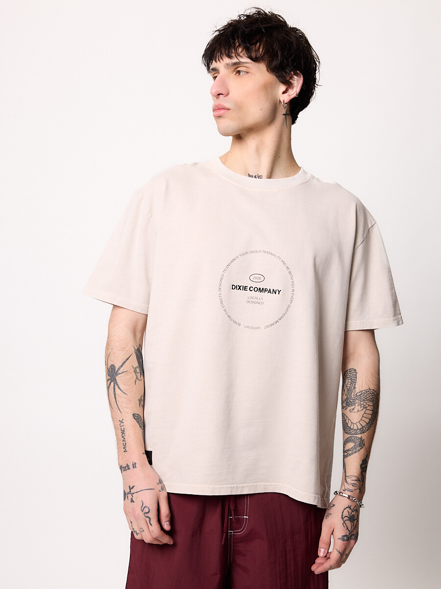 T-SHIRT M/C GURRO DIXIE Gris Claro