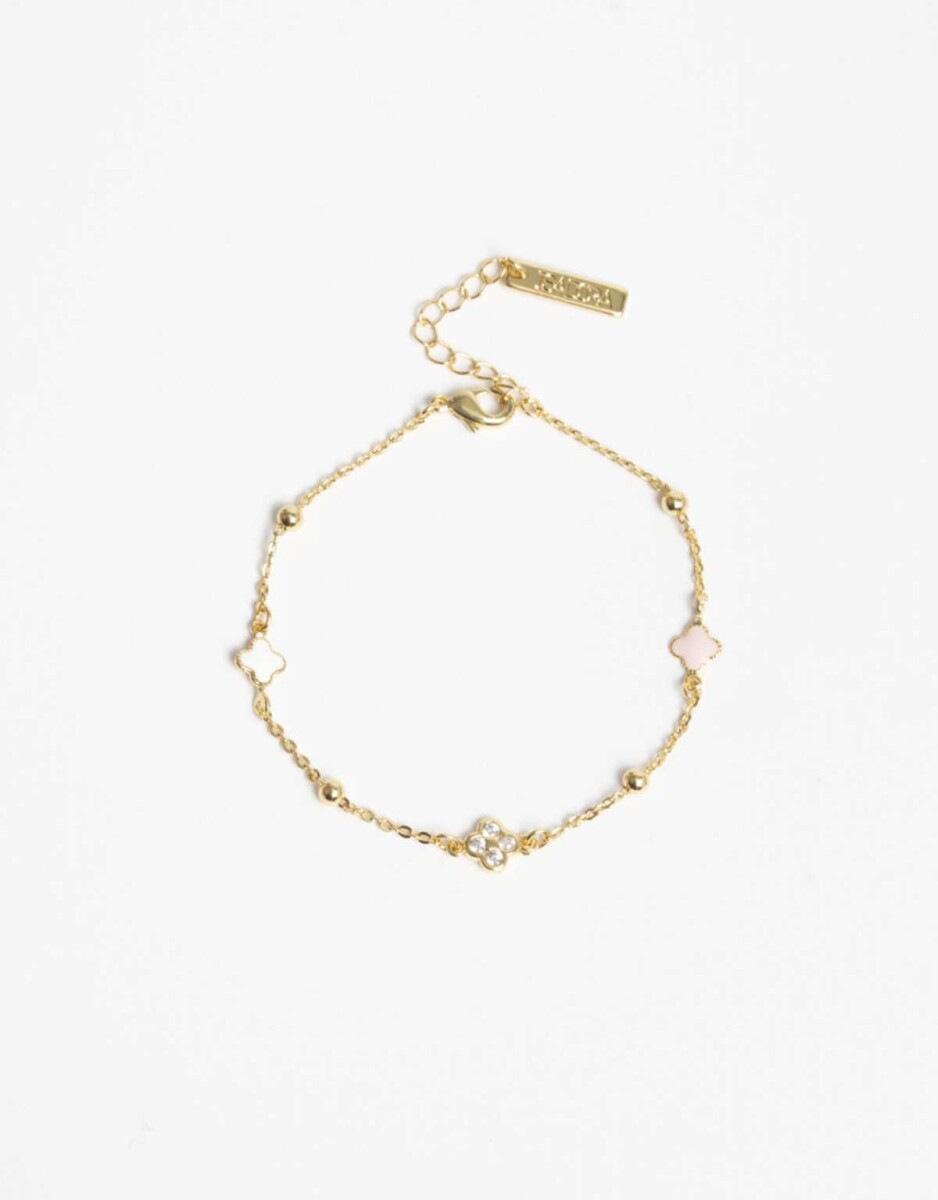 Pulsera Flexible Esmalte De La Línea Delicates - Dorado 