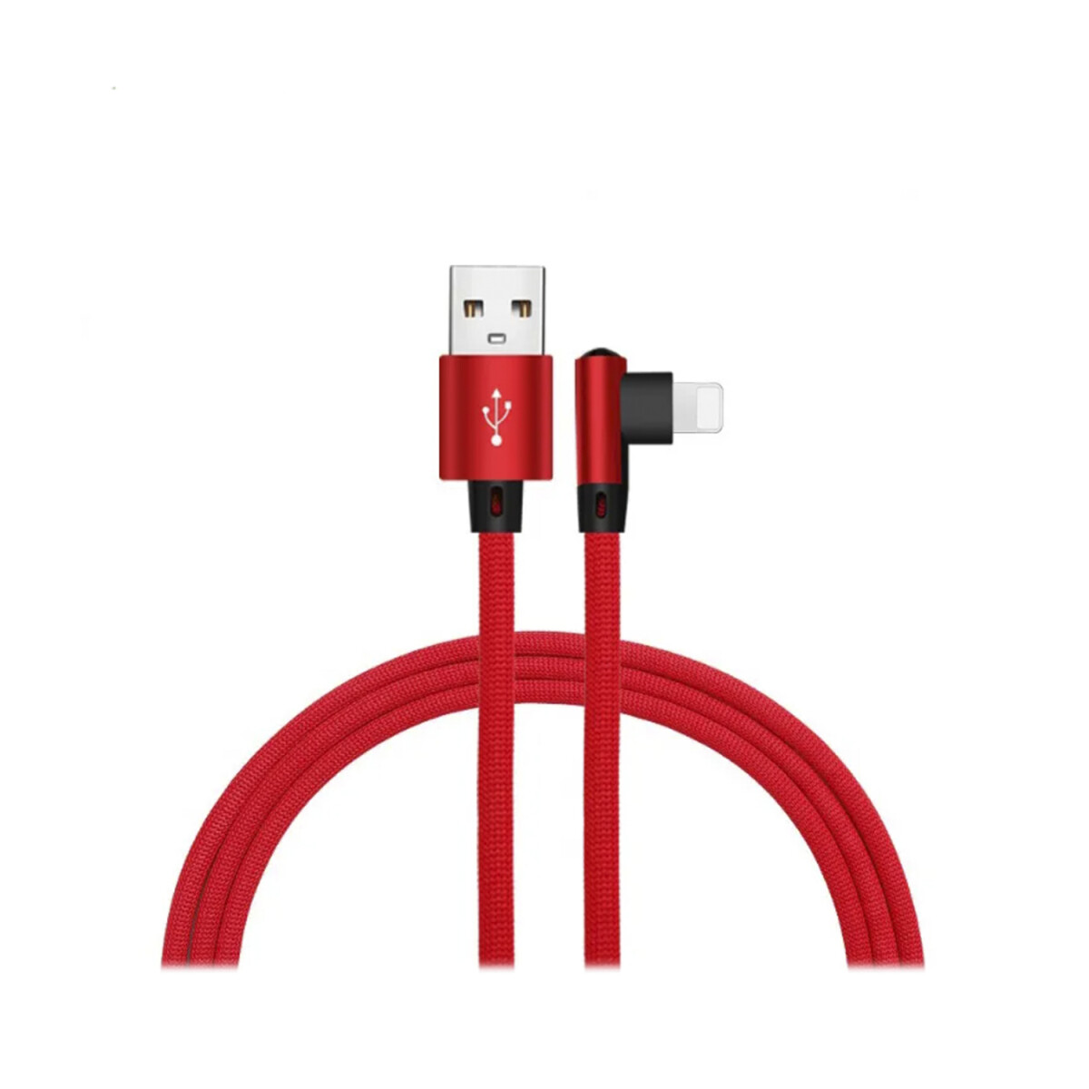 Cable Datos Usb A Tipo C Super Reforzado Lateral Marvo - Variante Color Rojo 