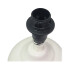 Set x2 Lampara Mesa Luz Escritorio Ceramica Lectura Portatil Variante Color Blanco