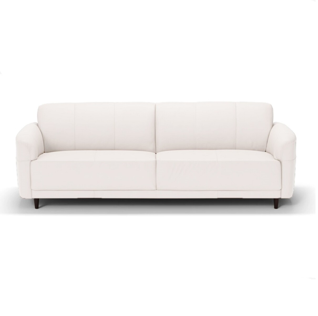 SOFA 2 CUERPOS - 100% CUERO - MODELO MARBELLA - COLOR BLANCO TIZA 